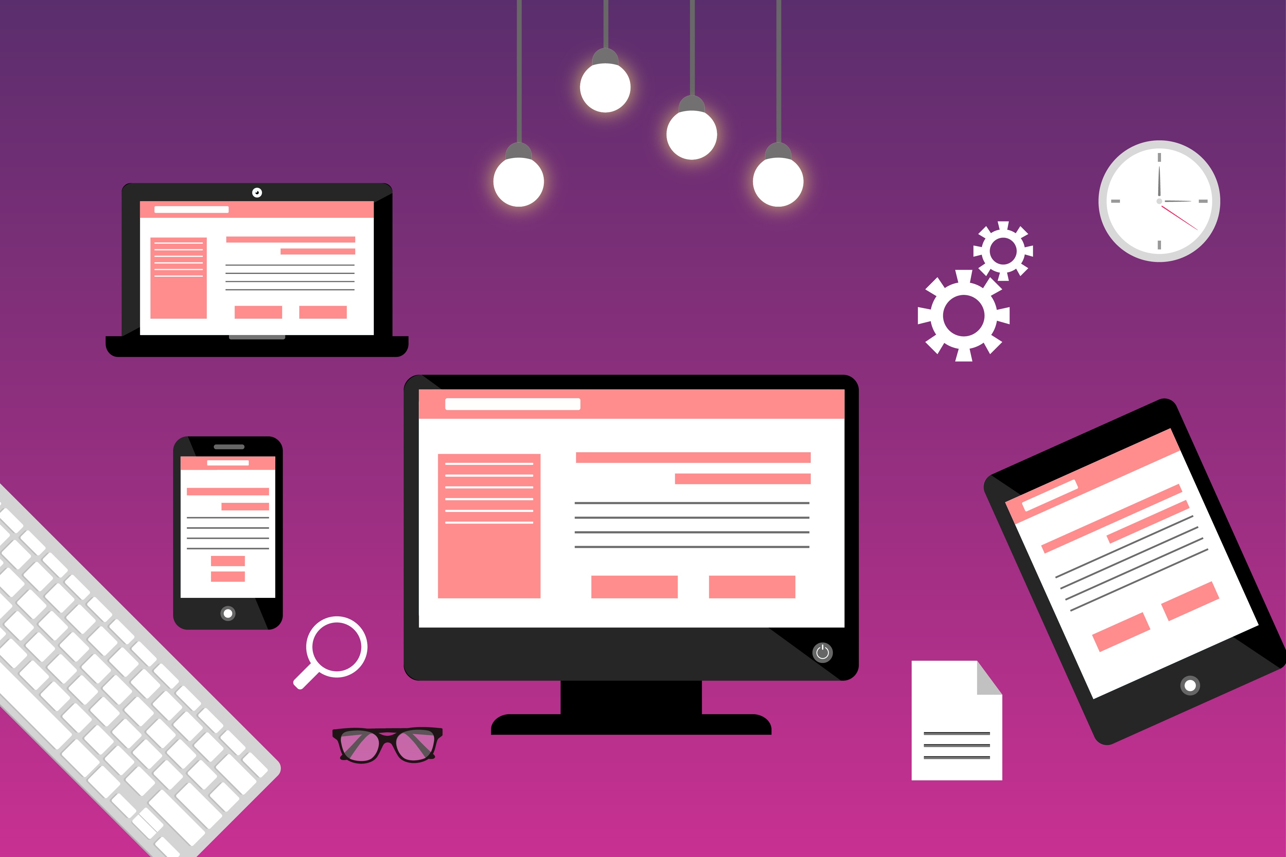 Sitios web en distintos dispositivos